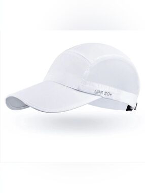 Ellewin White / Foldable 3-Panel Long Bill UPF 50 + Unstructured Sun Hat UNISEX